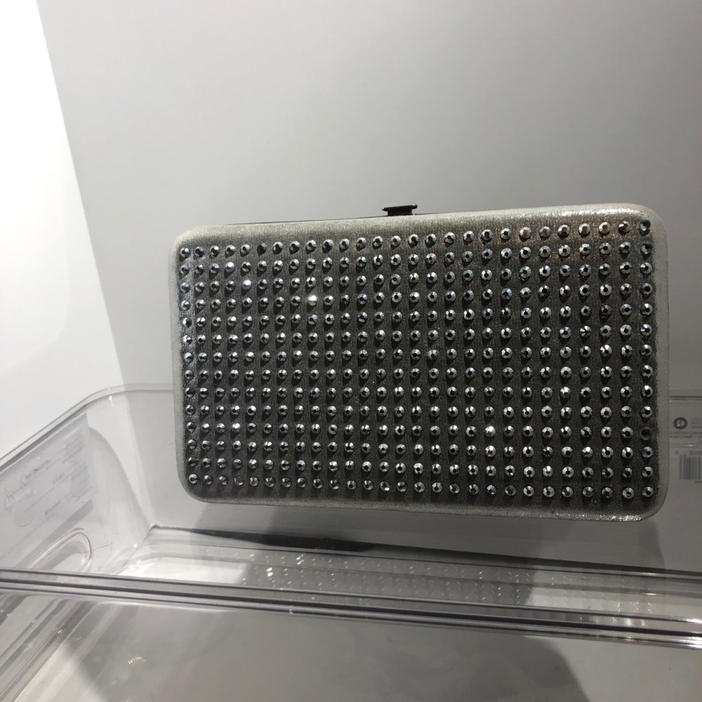 Silver Rhinestone clutch/Wallet-